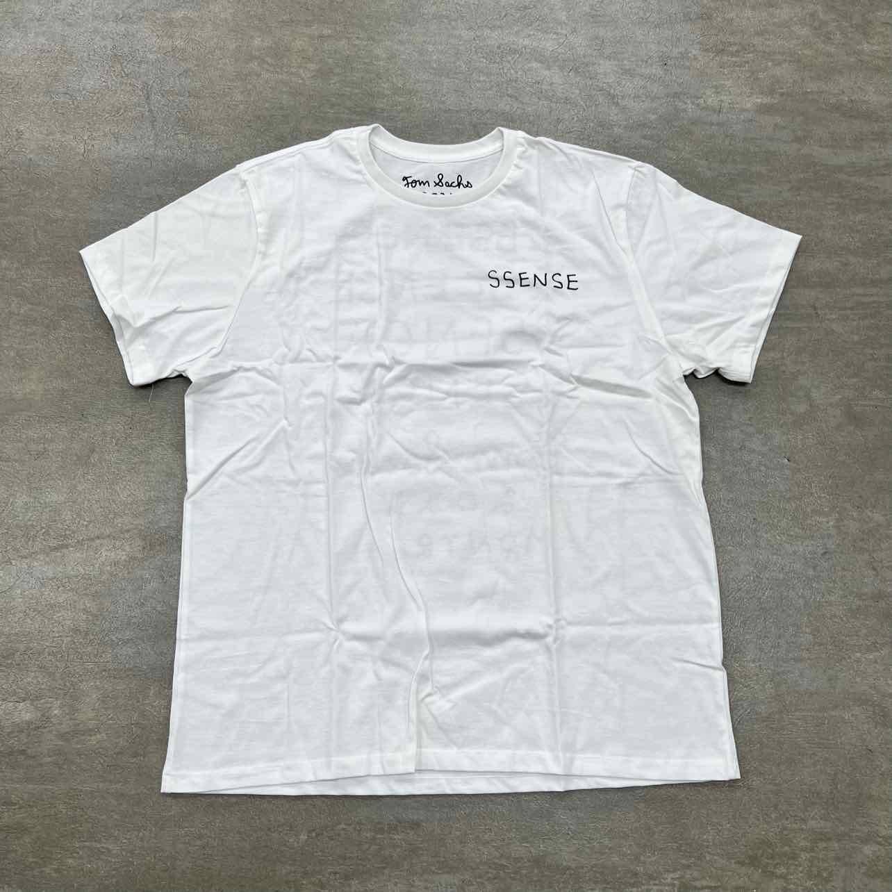 Tom Sachs T-Shirt "SSENSE" White New Size M