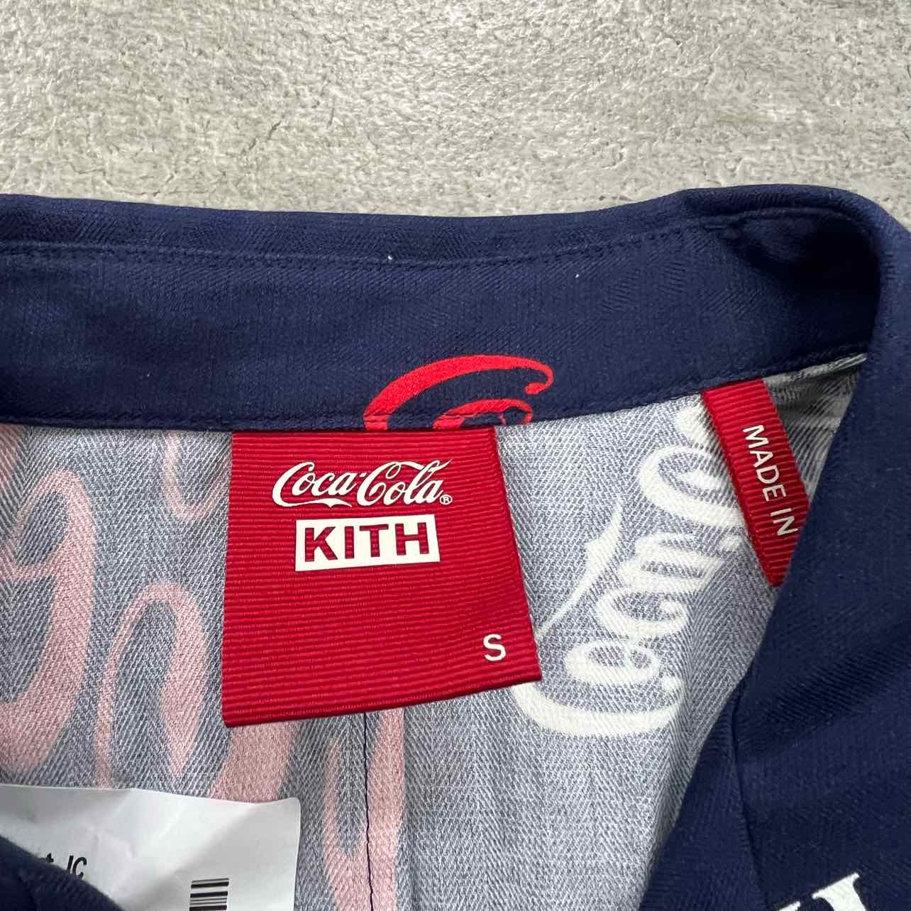 Kith Button Up &quot;COCA COLA&quot; Navy New Size S