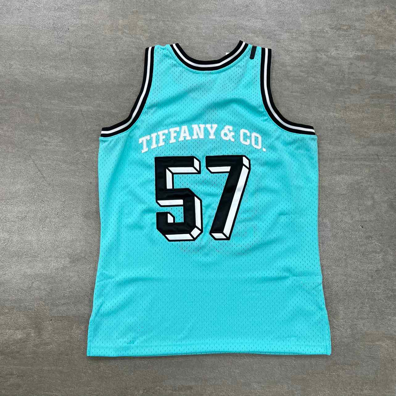 Tiffany &amp; Co. Jersey &quot;MITCHELL &amp; NESS&quot; Teal New Size M