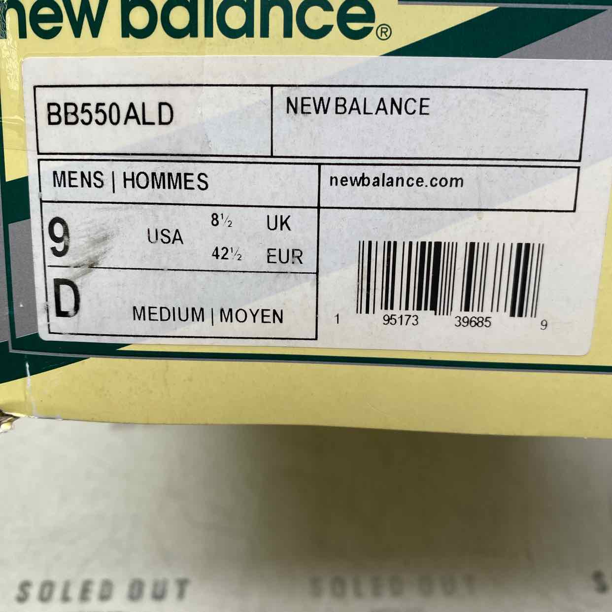 New Balance 550 &quot;Ald Green&quot; 2020 Used Size 9