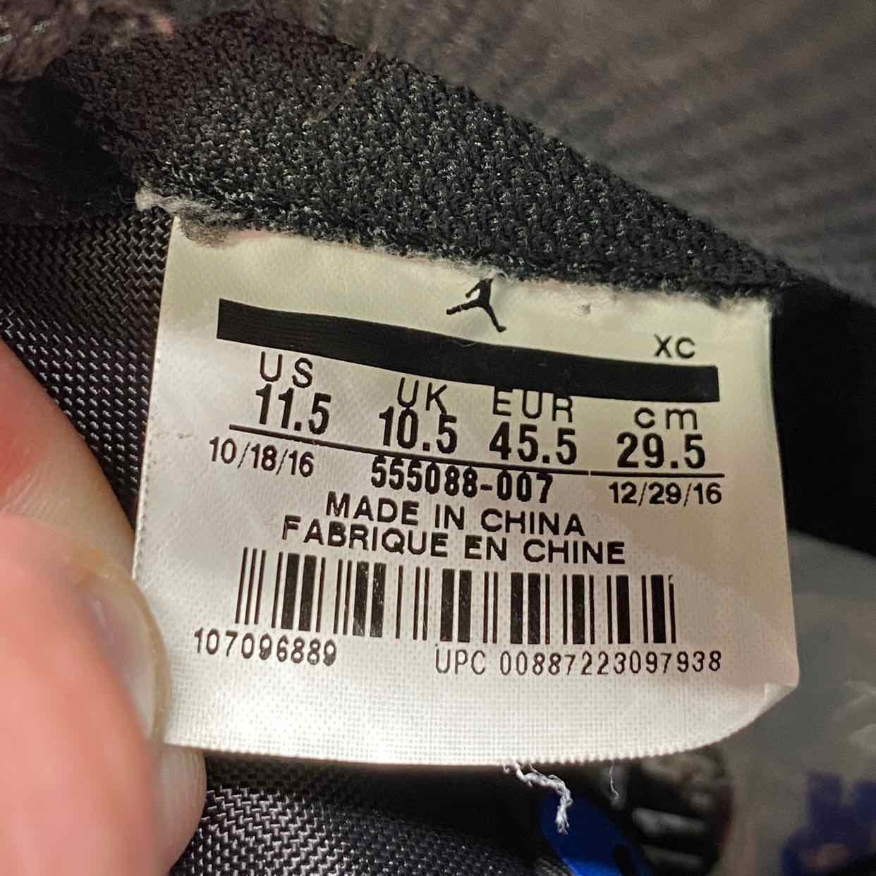 Air Jordan 1 Retro High OG &quot;Royal&quot; 2017 Used Size 11.5