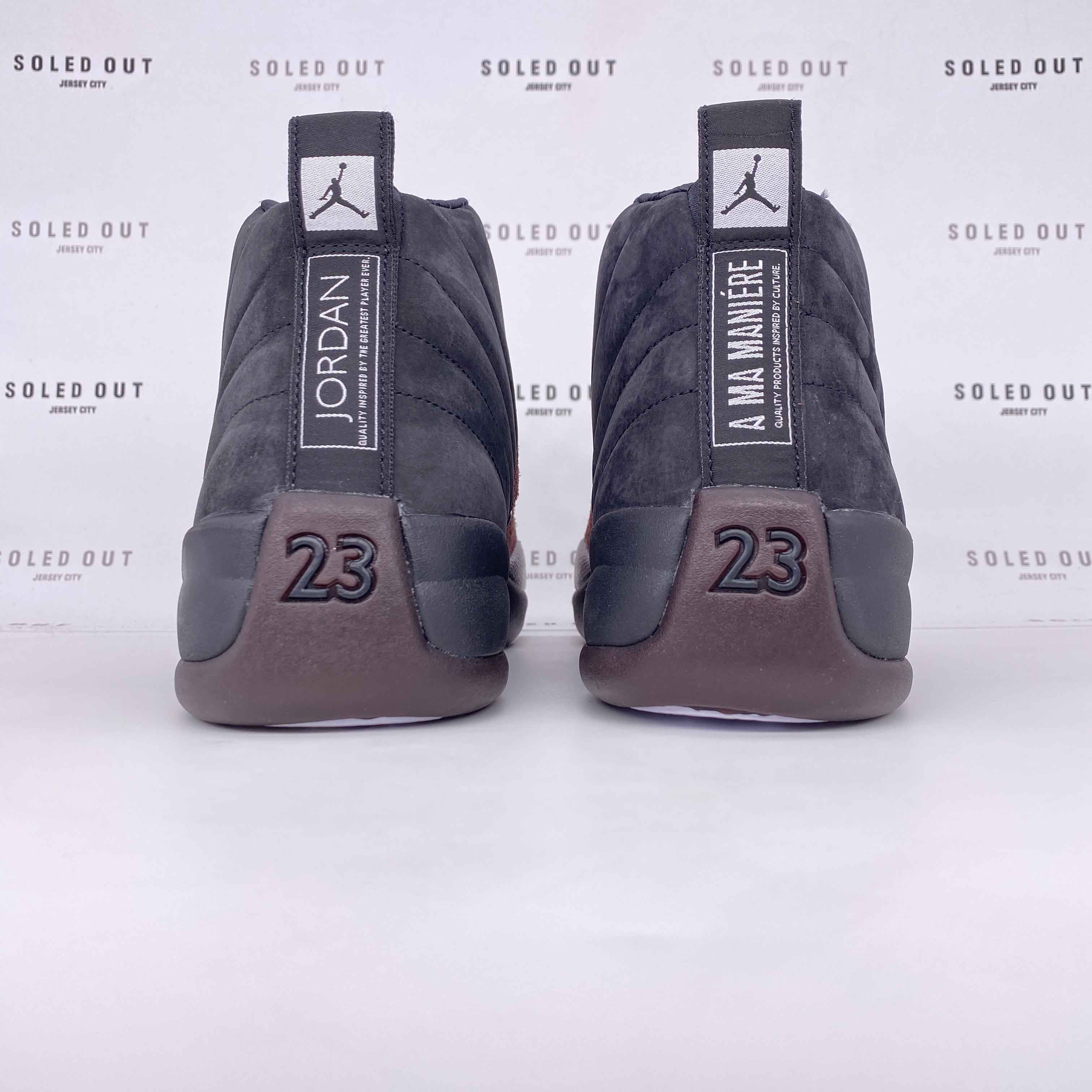 Air Jordan (W) 12 Retro &quot;A Ma Maniere Black&quot; 2023 New Size 8.5W