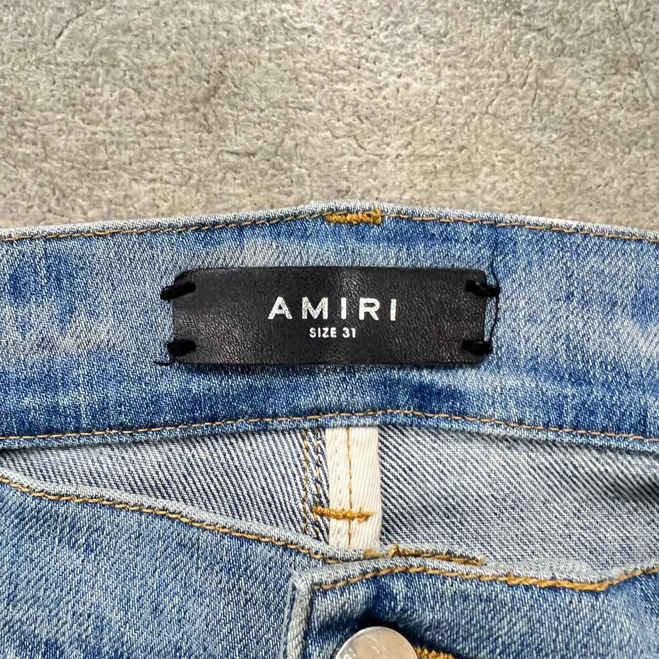 Amiri Jeans &quot;COW MX1&quot; Blue Used Size 31