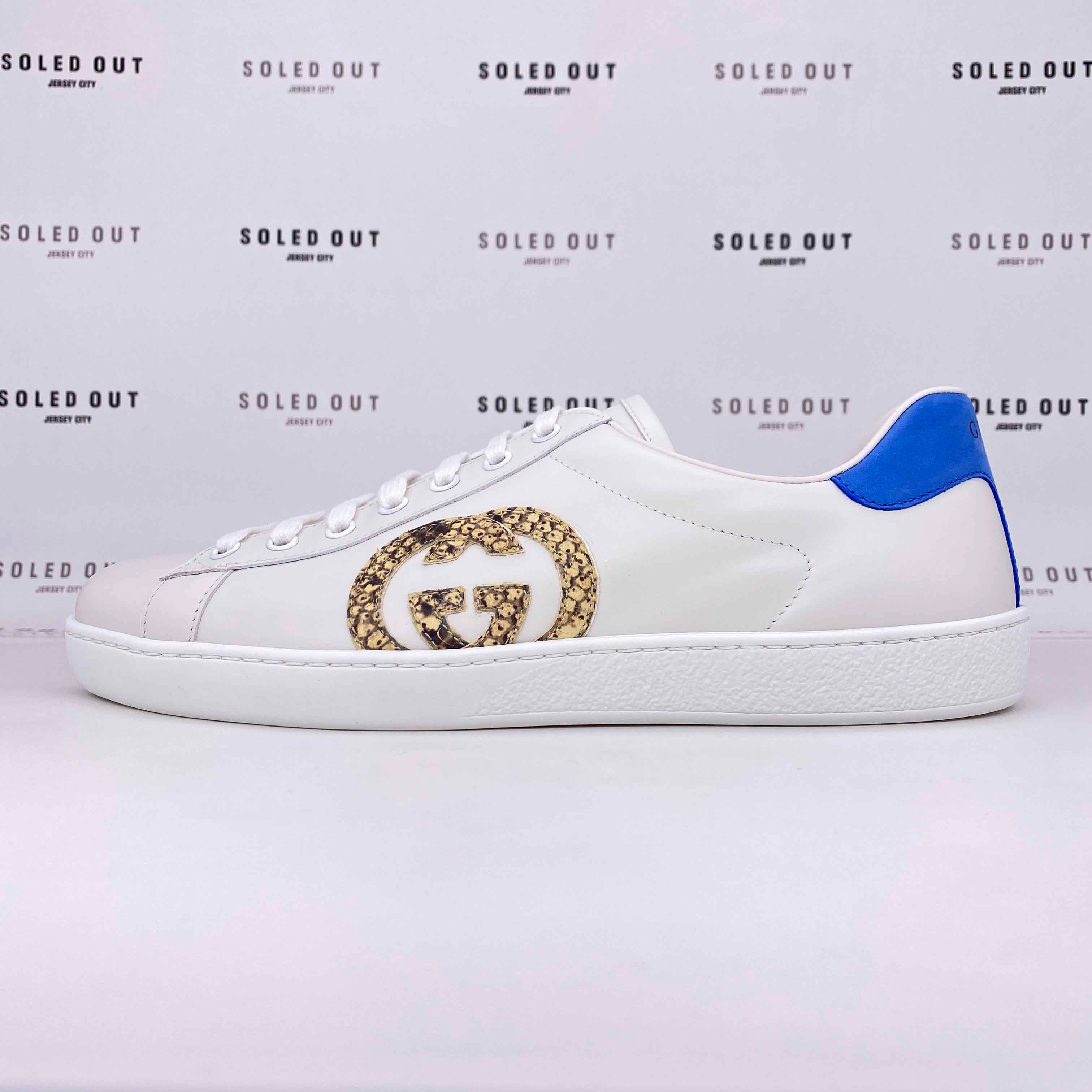 Gucci Ace Sneaker Low "Interlocking Gg"  New Size (W) 8G