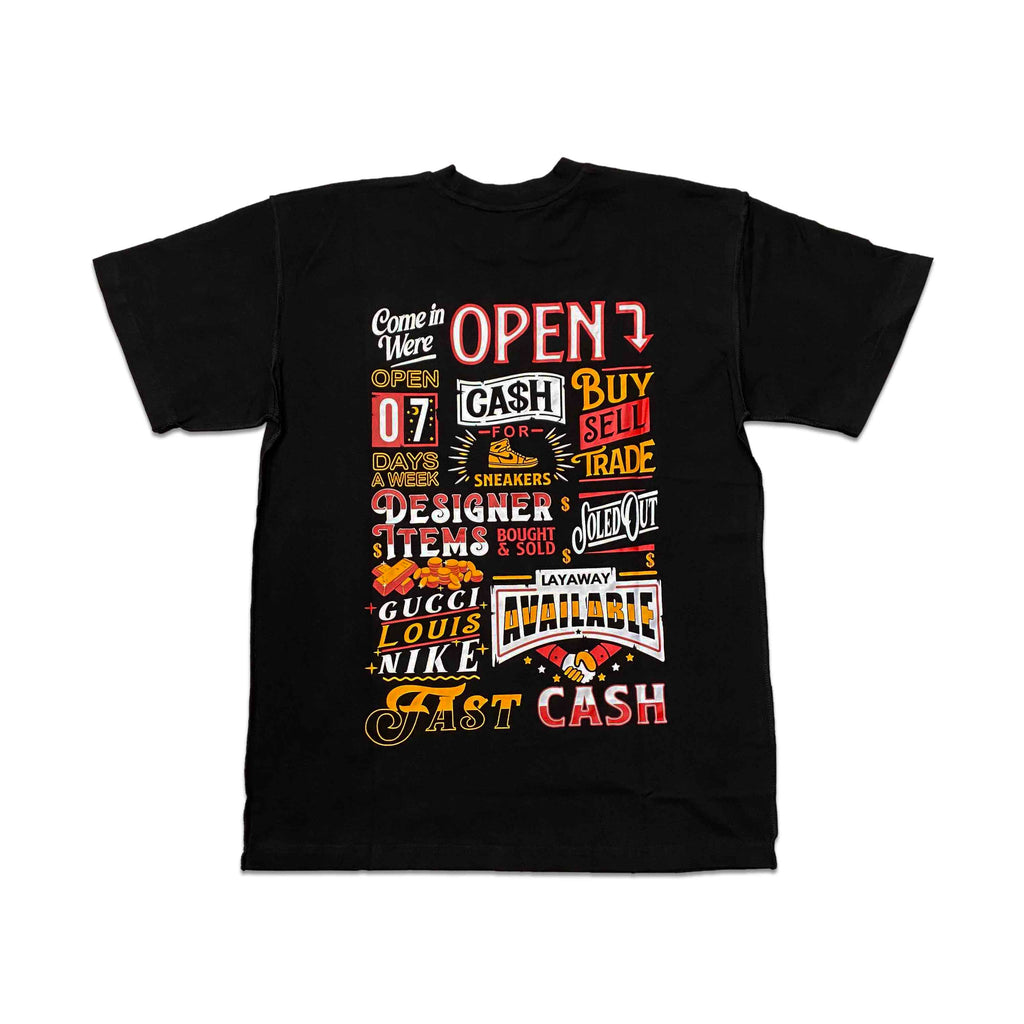 Soled Out T-Shirt "ADVERTISEMENT" Black Size L