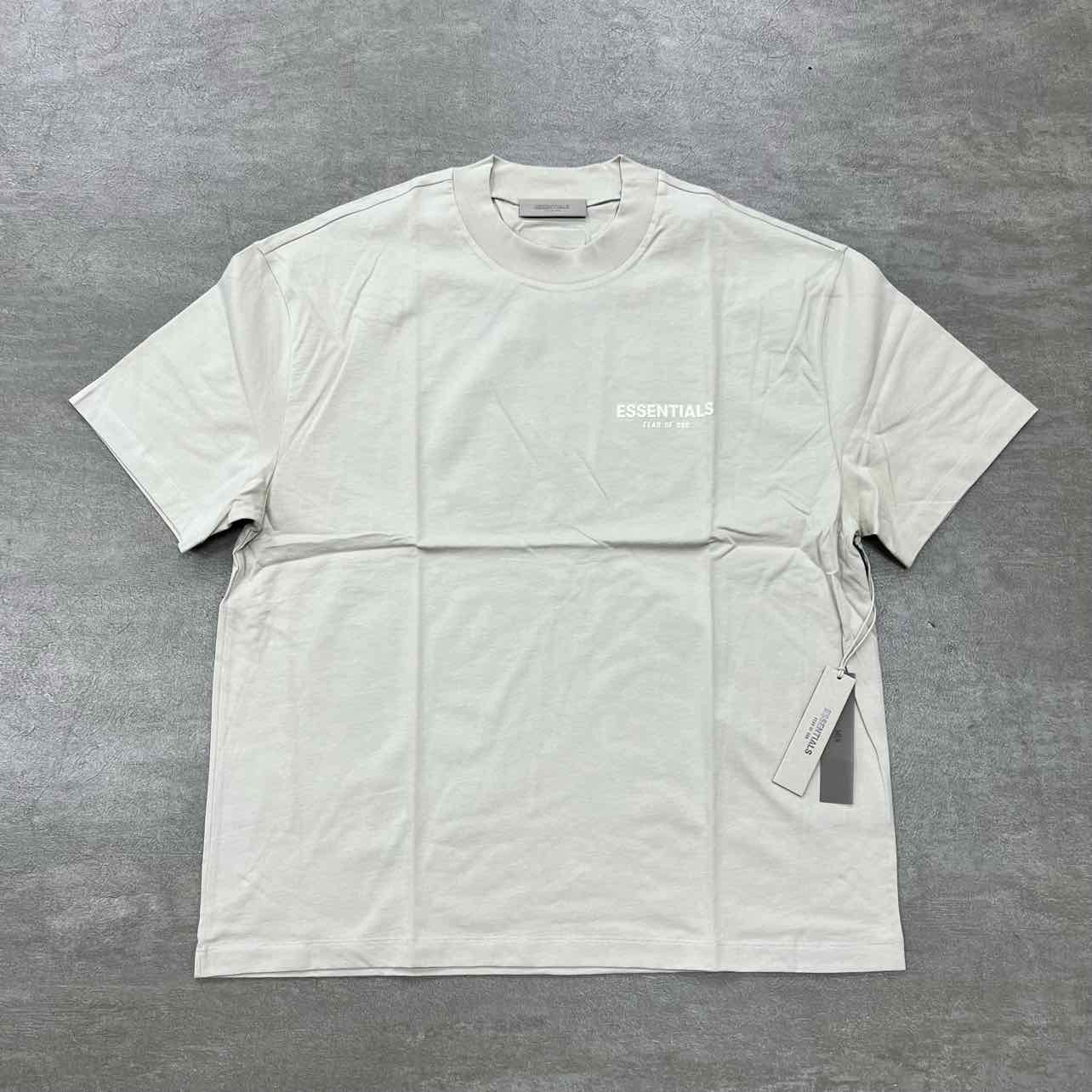 Fear of God T-Shirt "ESSENTIALS" Wheat New Size 2XS