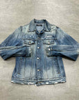 Amiri Denim Jacket "LOVERS" Blue Used Size 48