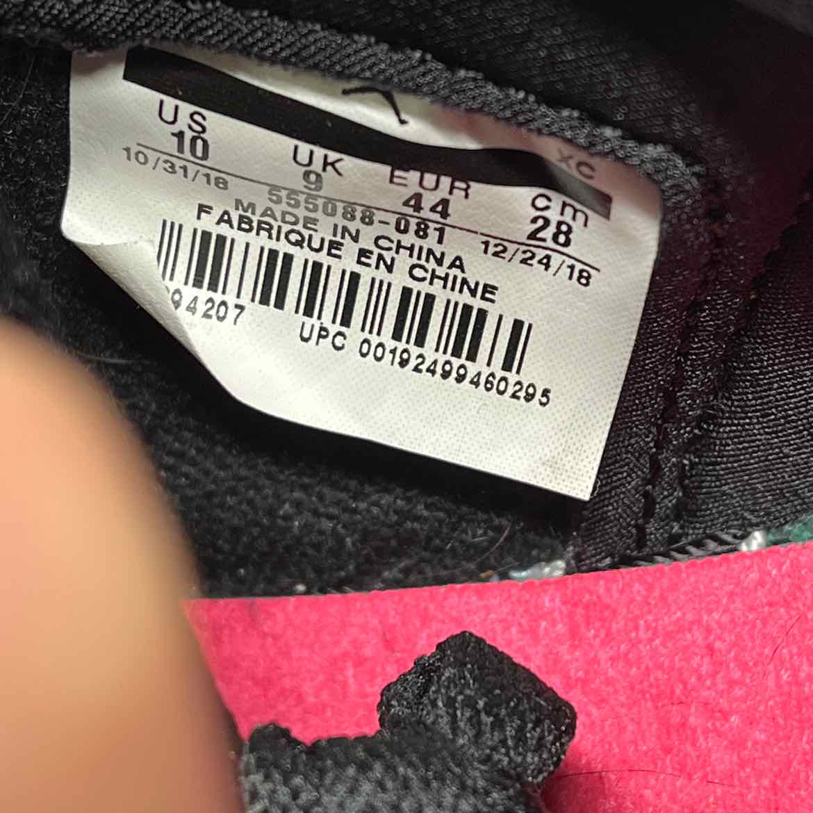 Air Jordan 1 Retro High OG "Crimson Tint" 2019 Used Size 10