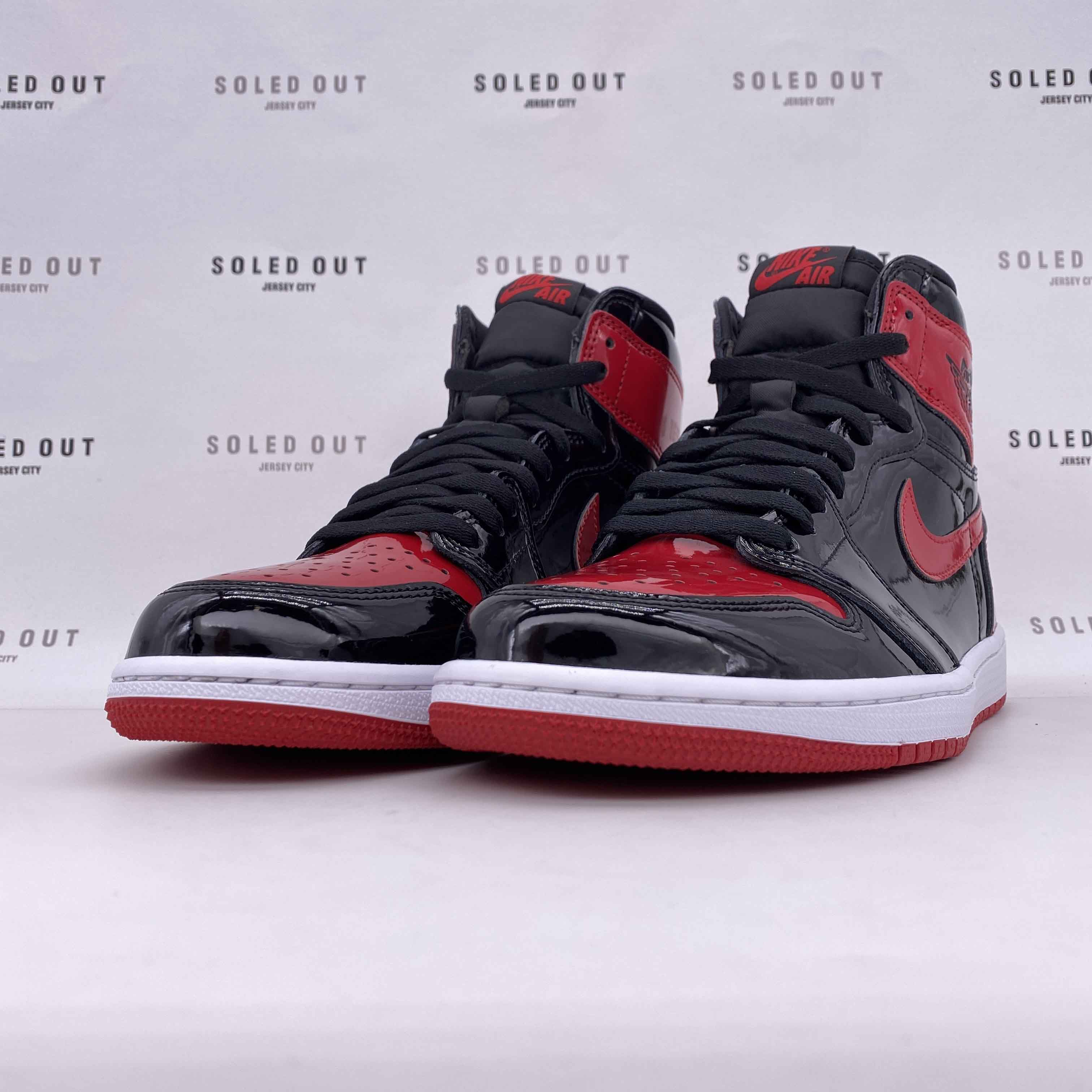 Air Jordan 1 Retro High OG &quot;Patent Bred&quot; 2022 New Size 7.5