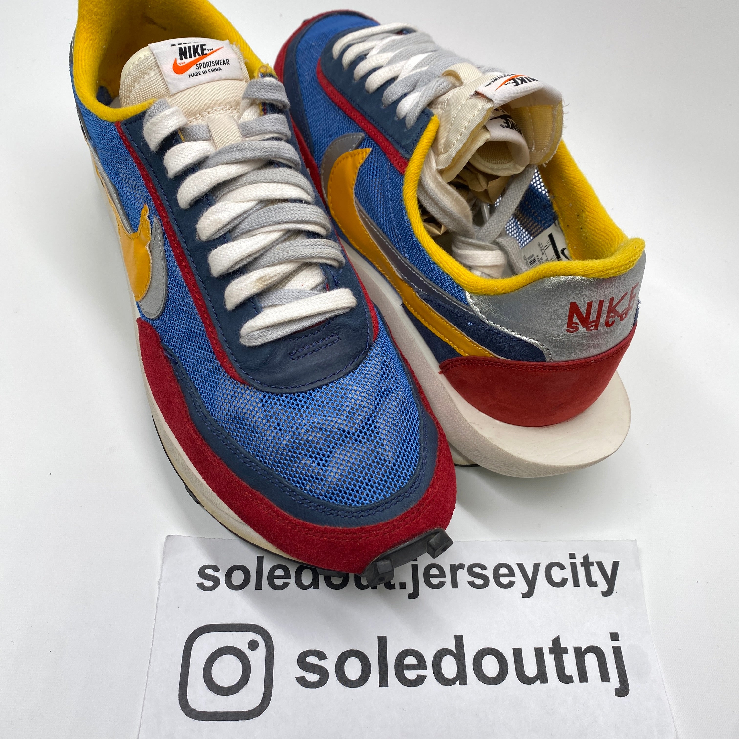 Nike LD WAFFLE / Sacai &quot;Blue Multi&quot; 2019 Used Size 11