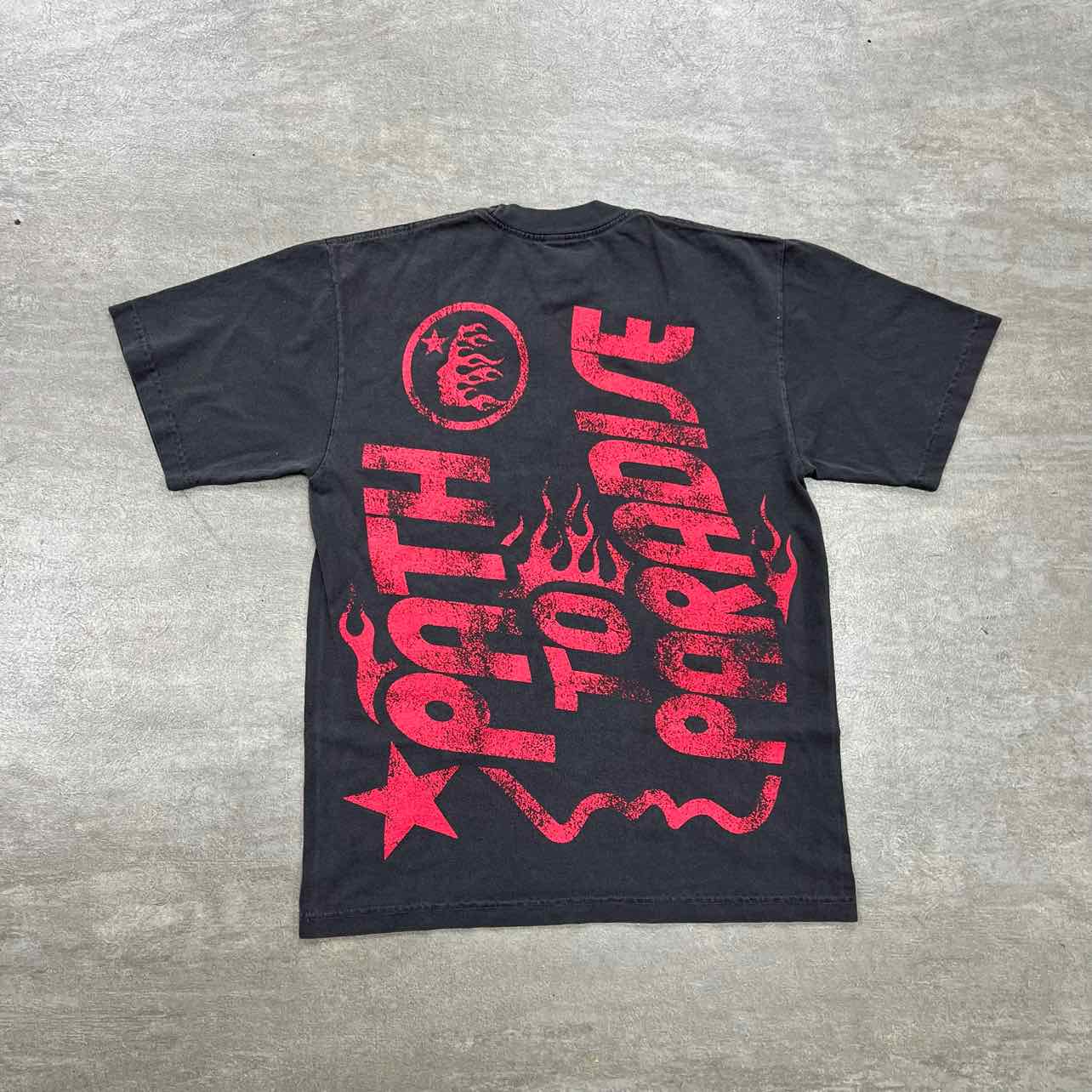 Hellstar T-Shirt "PATH TO PARADISE" Off Black New Size XL