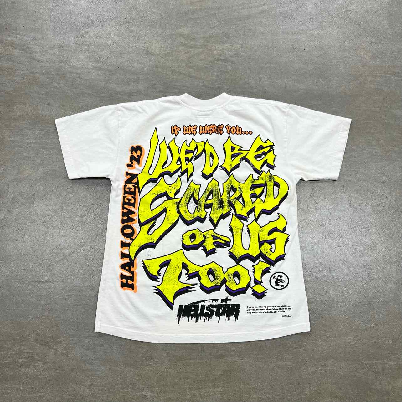 Hellstar T-Shirt "FRANKENKID" Cream New Size M