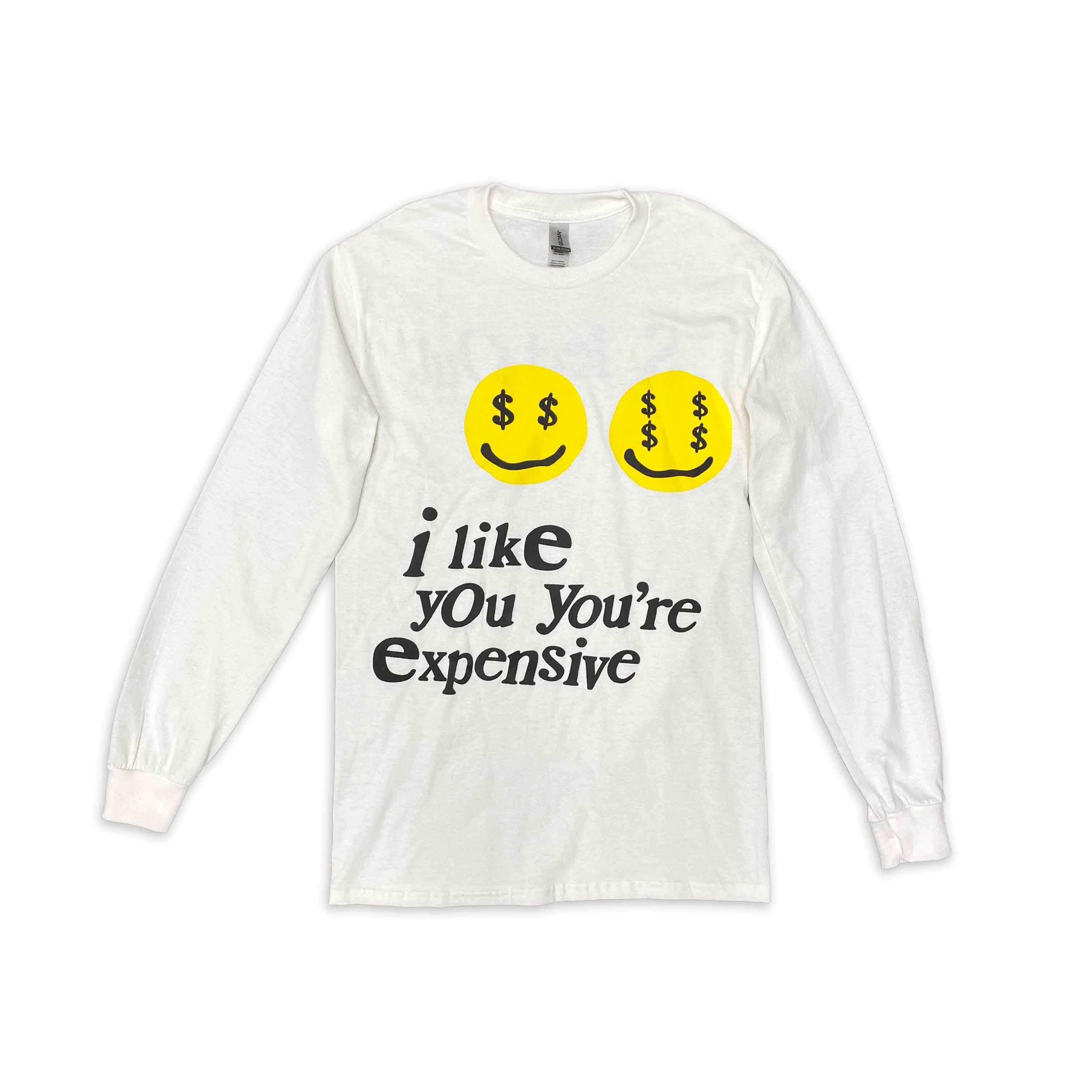 Soled Out Long Sleeve &quot;EXPENSIVE&quot; White New Size 2XL