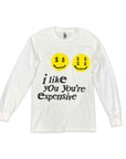 Soled Out Long Sleeve "EXPENSIVE" White New Size 2XL