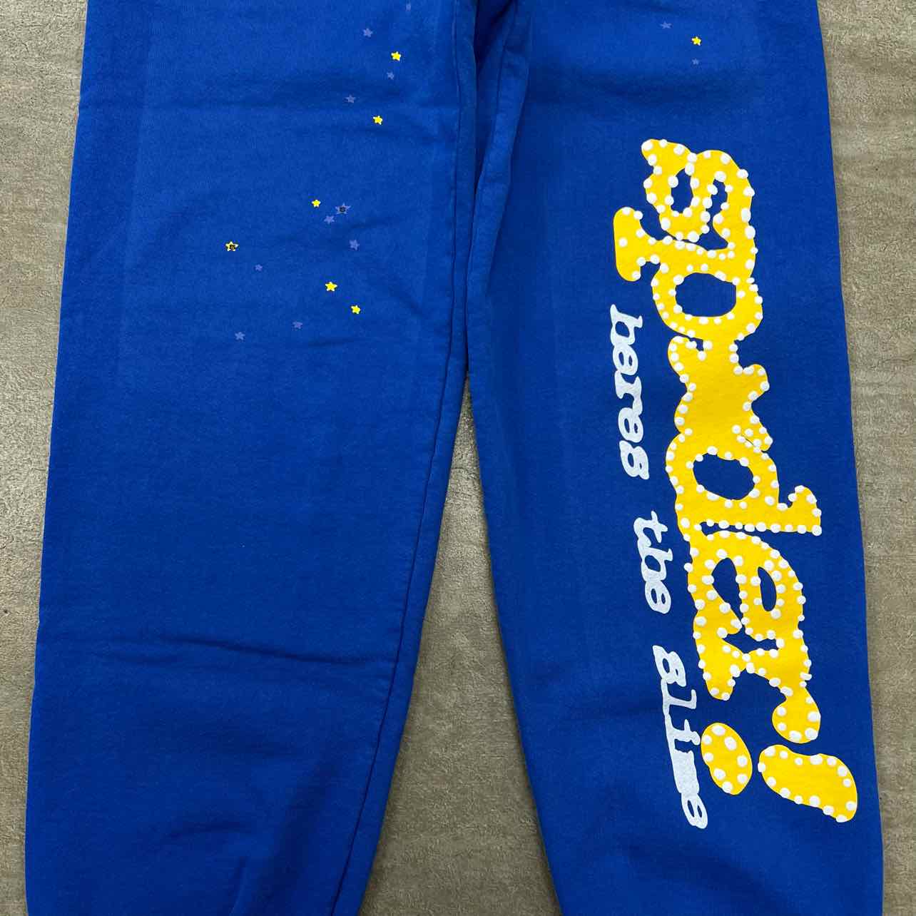 Sp5der Sweatpants "MARINA BLUE" Blue New Size L