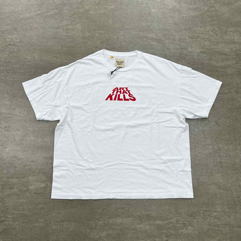 Gallery DEPT. T-Shirt "ART THAT KILLS" White New Size S