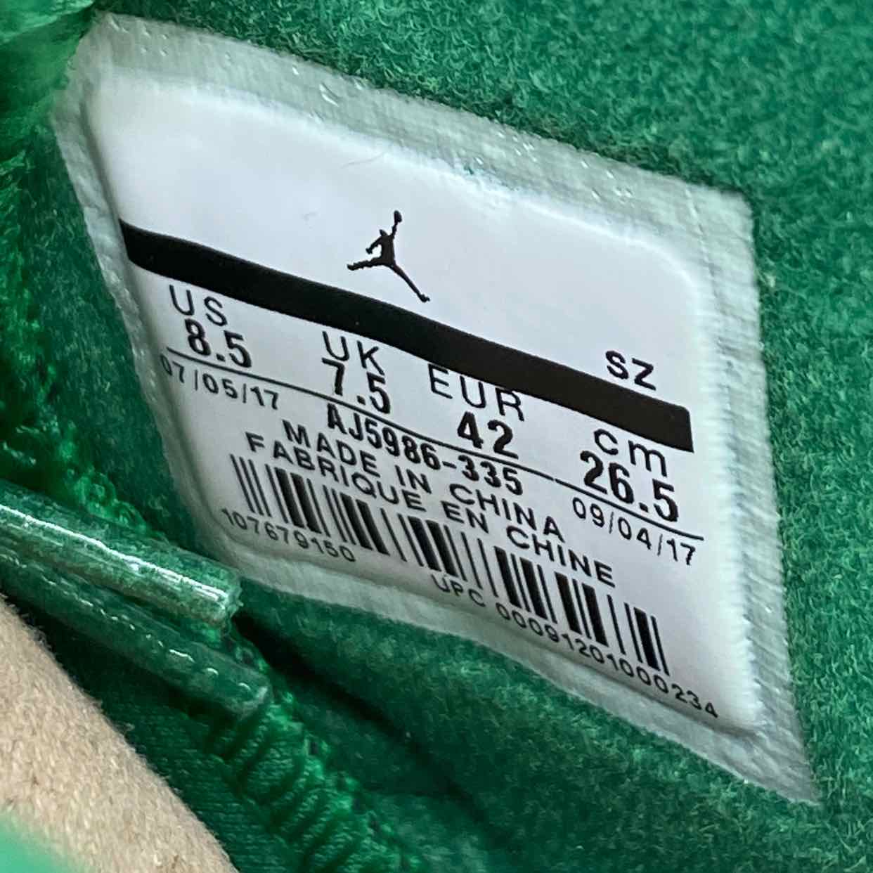 Air Jordan 6 Retro &quot;Gatorade Green&quot; 2017 New Size 8.5
