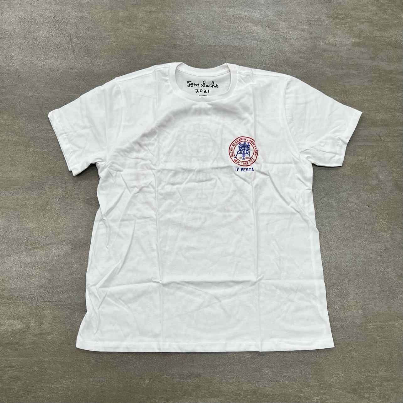 Tom Sachs T-Shirt &quot;VESTA&quot; White New Size L