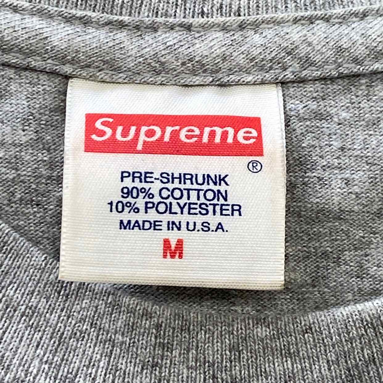 Supreme T-Shirt &quot;TAXI&quot; Grey Used Size M