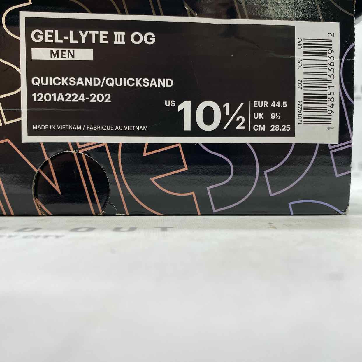 Asics Gel-Lyte 3 "Ronnie Fieg Quicksand" 2020 New Size 10.5