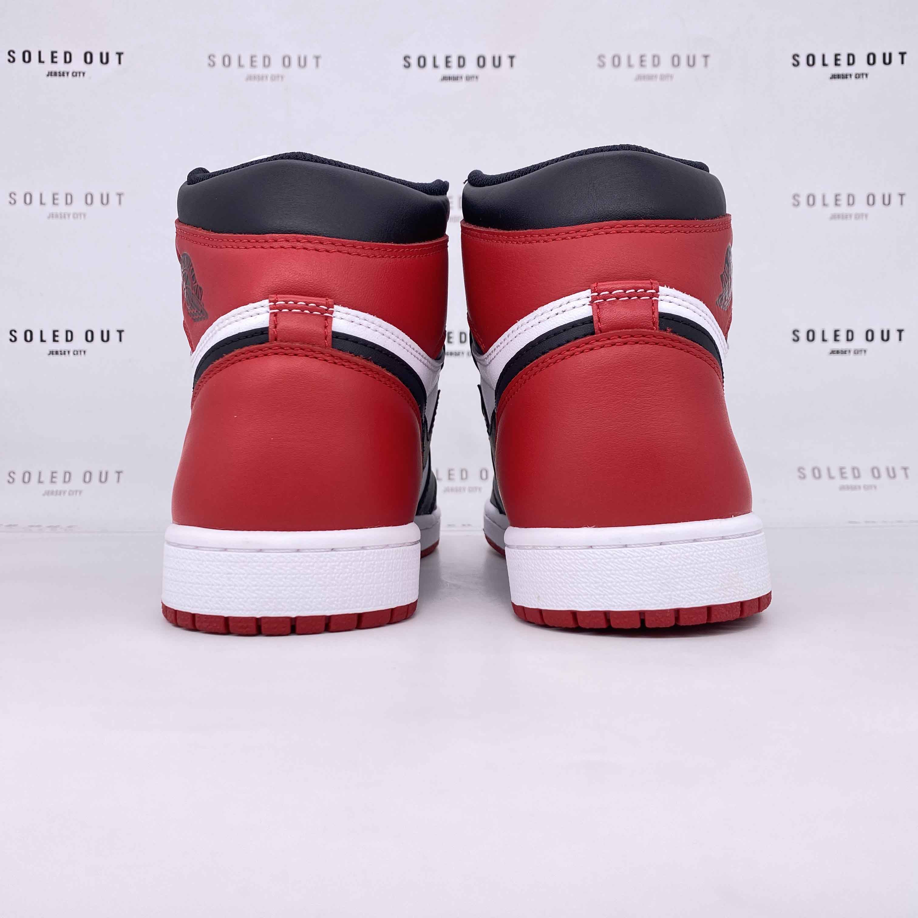 Air Jordan 1 Retro High OG &quot;Black Toe&quot; 2016 New Size 8