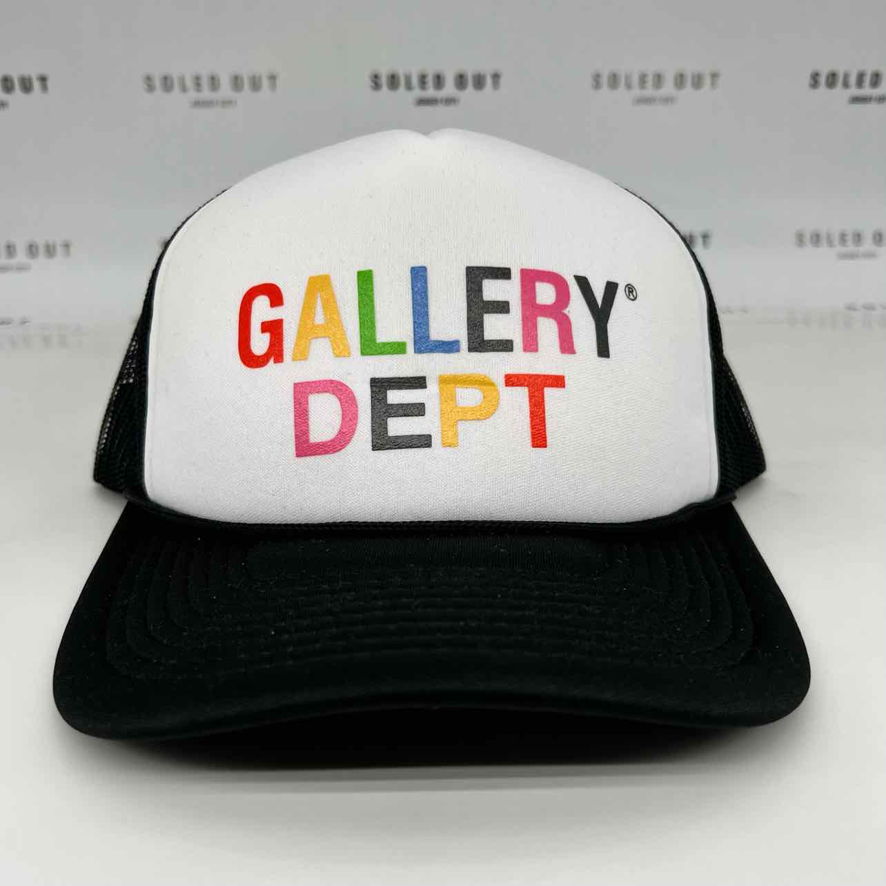 Gallery DEPT. Trucker Hat &quot;MULTI-COLOR LOGO&quot; New Black Size OS