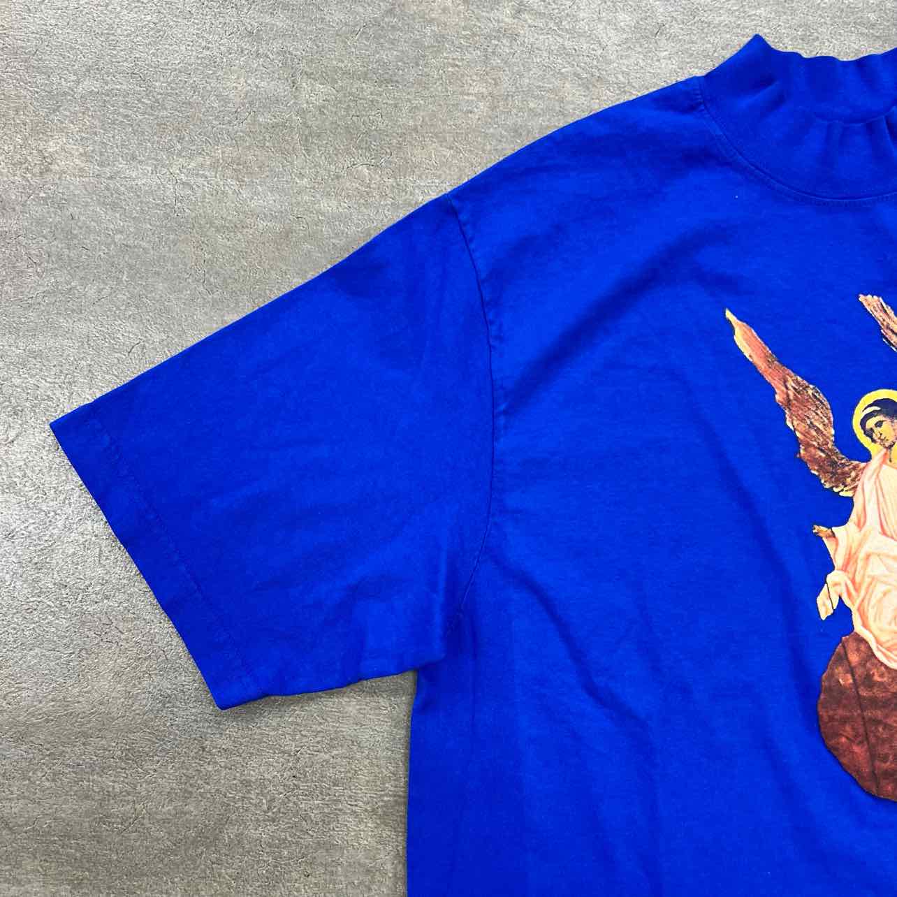 CPFM T-Shirt &quot;JESUS IS KING&quot; Royal Blue Used Size S