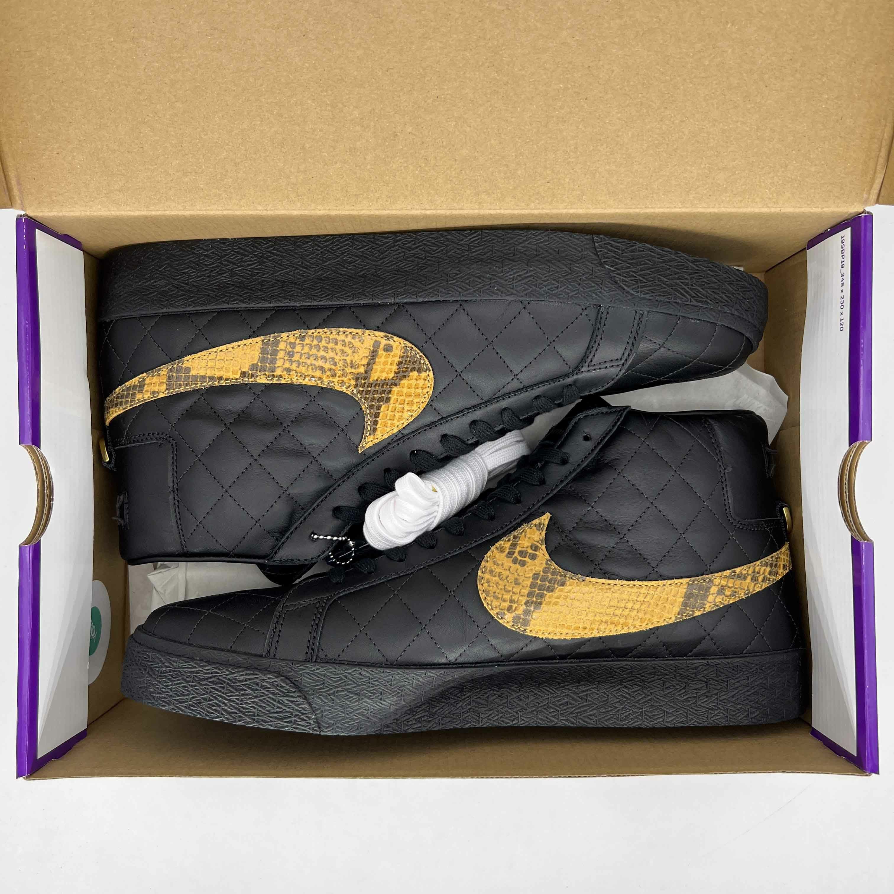 Nike SB Zoom Blazer Mid &quot;Supreme Black&quot; 2022 New Size 8