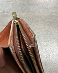 Louis Vuitton Wallet "MONOGRAM ZIPPER" Used Brown
