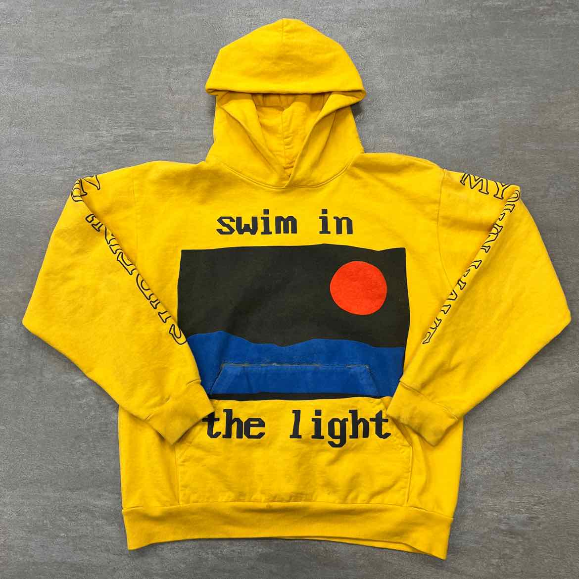 CPFM Hoodie &quot;KID CUDI&quot; Yellow Used Size L