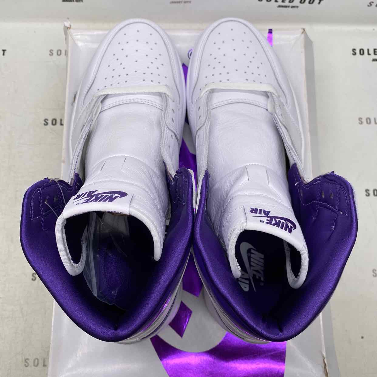 Air Jordan (W) 1 Retro High OG "Metallic Purple" 2021 New Size 11W