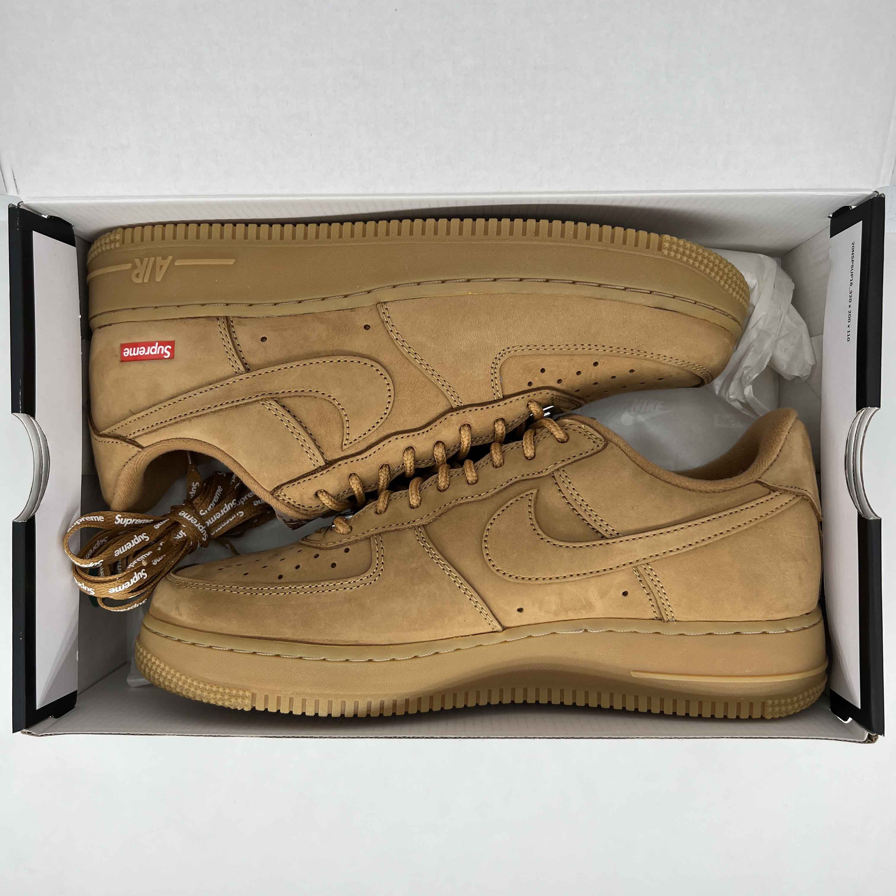 Nike Air Force 1 Low &quot;Supreme Wheat&quot; 2021 New Size 9.5
