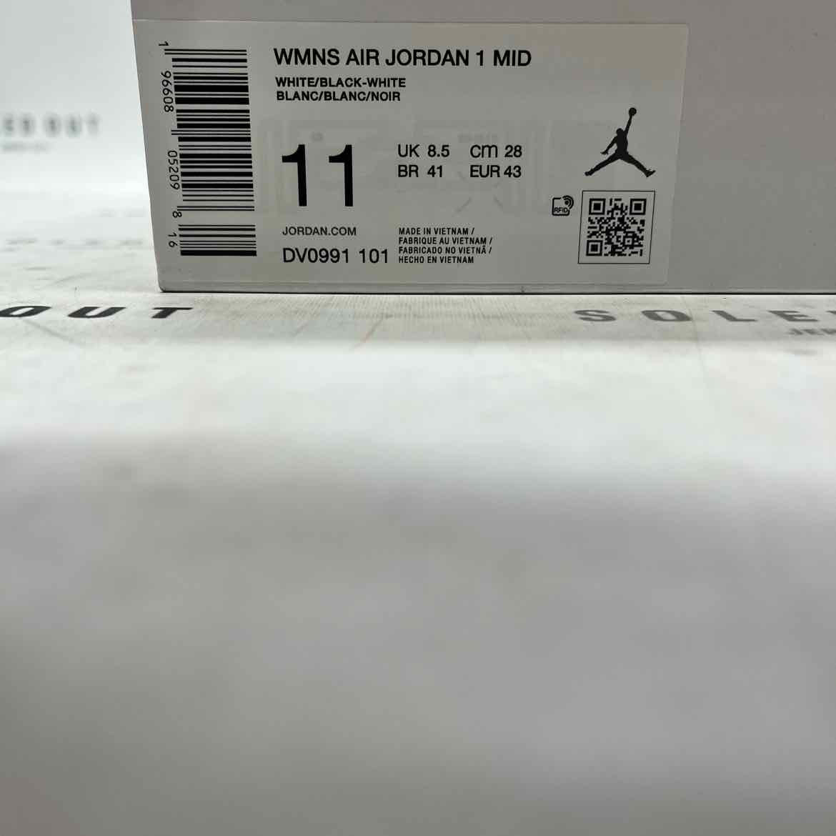 Air Jordan (W) 1 Mid &quot;Panda&quot; 2023 New Size 11W