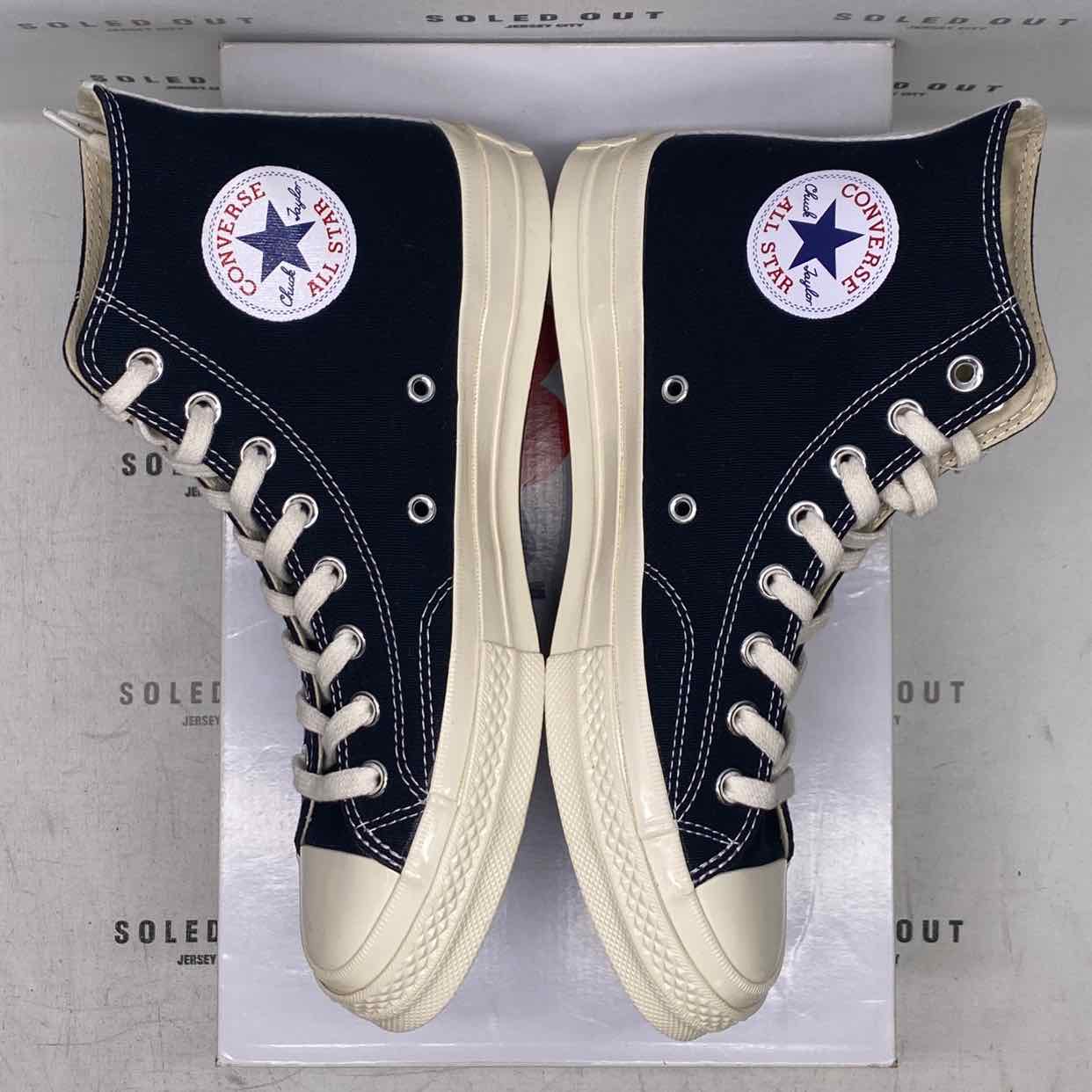 Converse Chuck 70 &quot;Cdg Play Black&quot;  New (Cond) Size 8