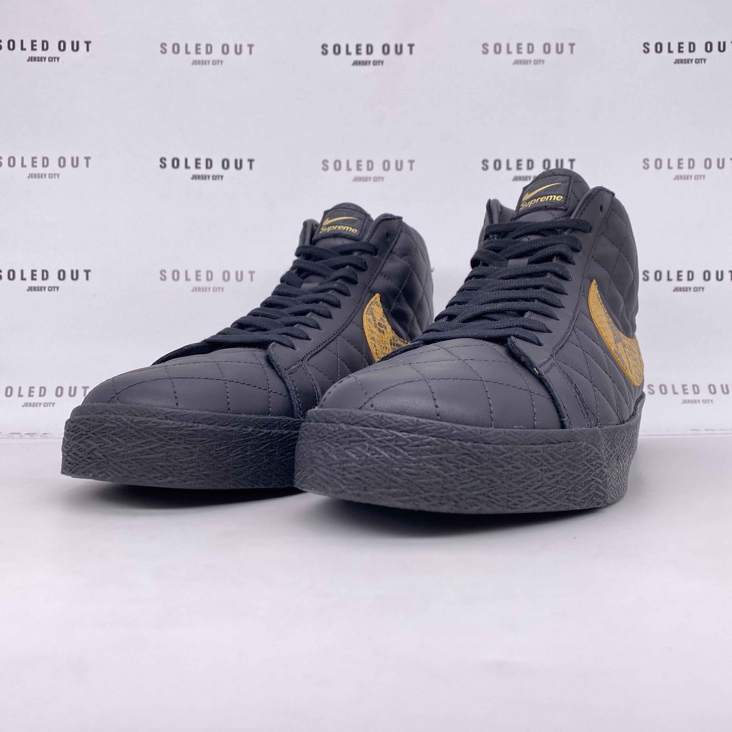 Nike SB Zoom Blazer Mid QS 2 &quot;Supreme Black&quot; 2022 New Size 12