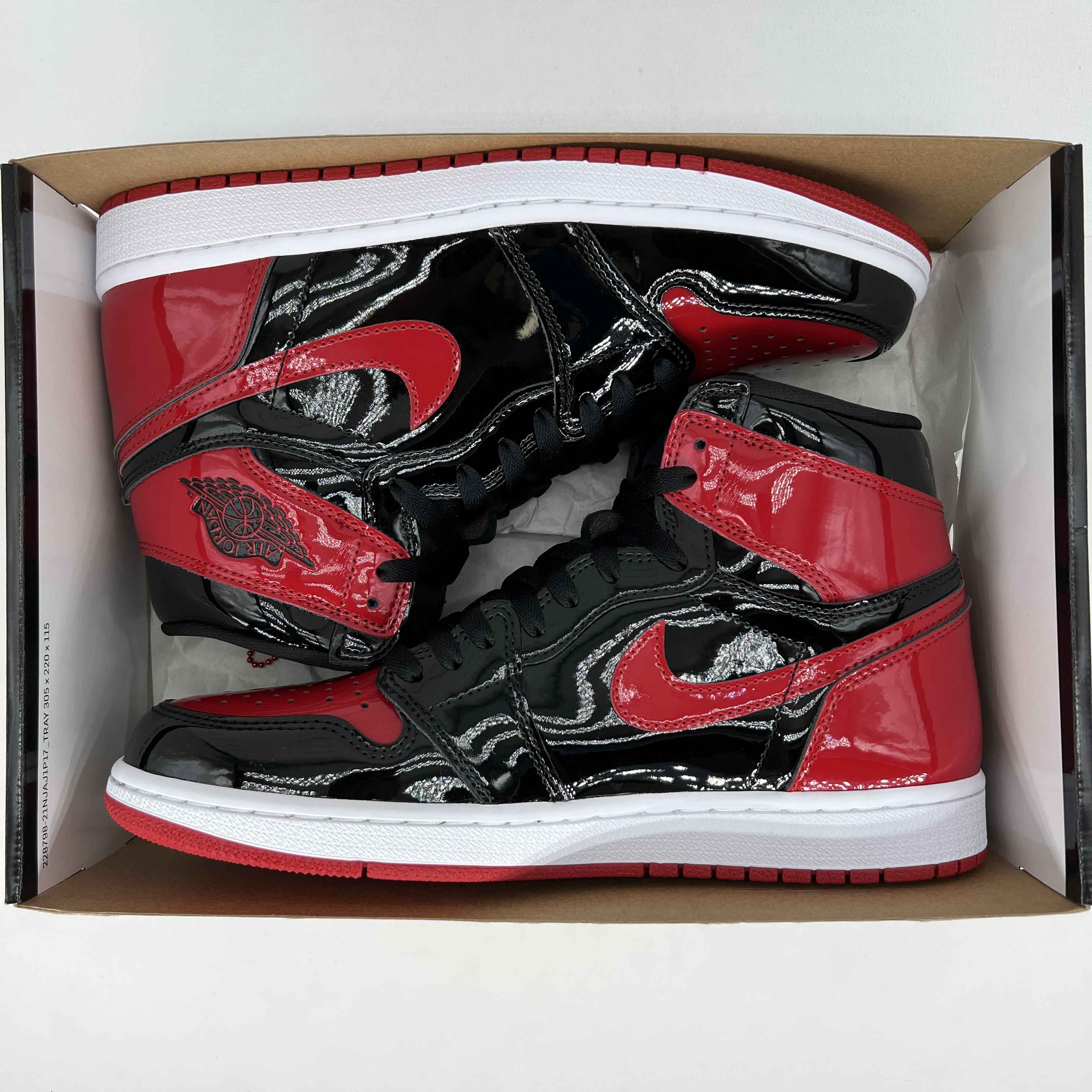 Air Jordan 1 Retro High OG &quot;Patent Bred&quot; 2021 New Size 11