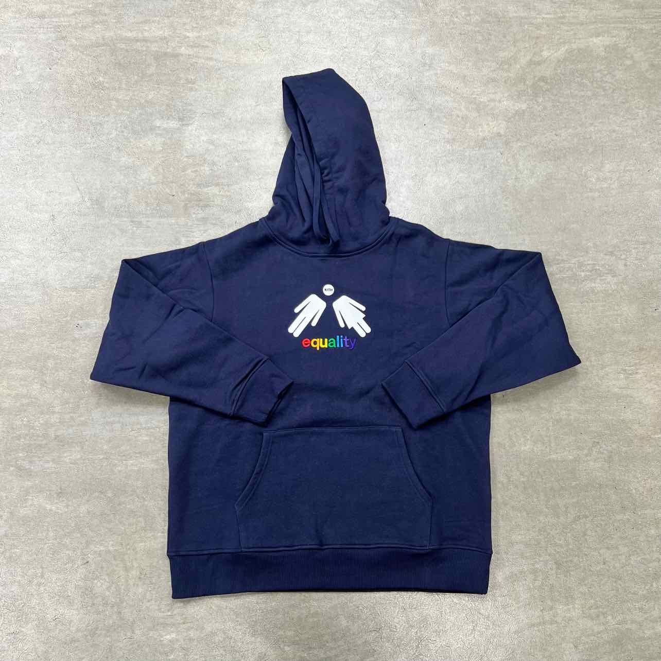 Kith Hoodie &quot;EQUALITY&quot; Navy New Size XL