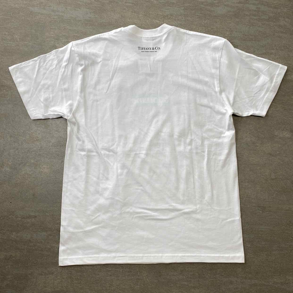 Supreme T-Shirt &quot;TIFFANY BOX LOGO&quot; White New Size M